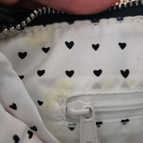 Brighton Love Chain Jewels Crossbody Canvas Purse w/ Black Tassel Zipper Pull - Picture 7 of 10